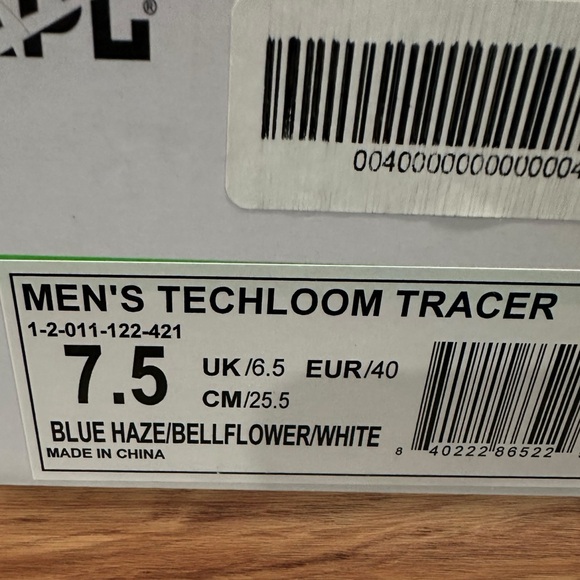 Men’s Athletic Propulsion Labs APL TECHLOOM TRACER Purple & White Sneakers, 7.5. - Picture 10 of 11